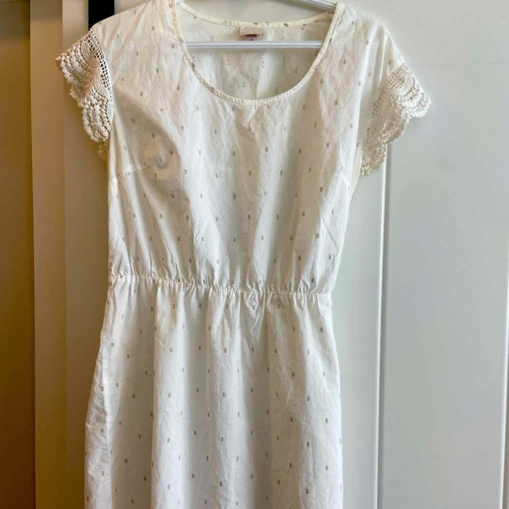 White dotted dress